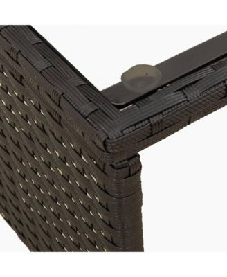 Garden Sofa Black, Cream White