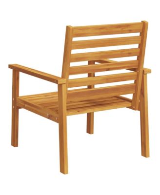 Sofa Chair Natural Wood Solid Acacia Wood Standard Durable