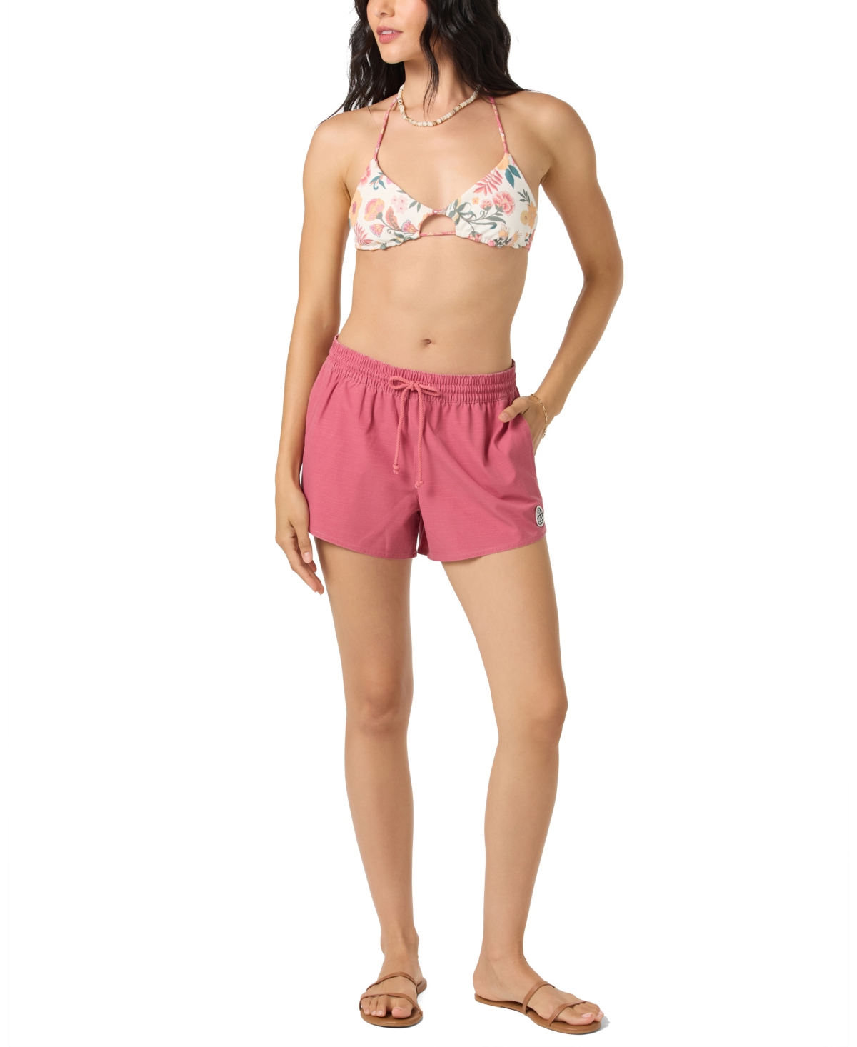 O'neill Juniors' Boneyard 3 Drawstring Boardshorts In Pink
