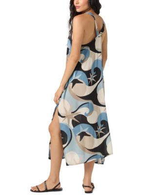 Juniors' Miranda Sleeveless Swimsuit Dress