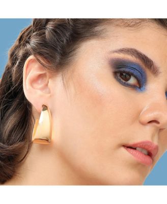 Women's Gold  Minimal Hoop Earrings