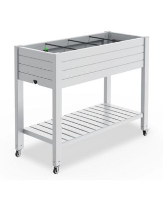 Elevated Resin Garden Bed with Auto-Drain