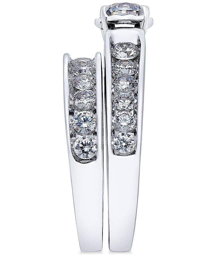 Macy's Certified Diamond Bridal Set (2 ct. t.w.) in 14k White Gold Macy's