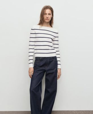 Women's Fine-Knit Boat-Neck Sweater