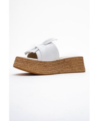 Shara Braided Bow & Bee Buckle Platform Sandal (Women)