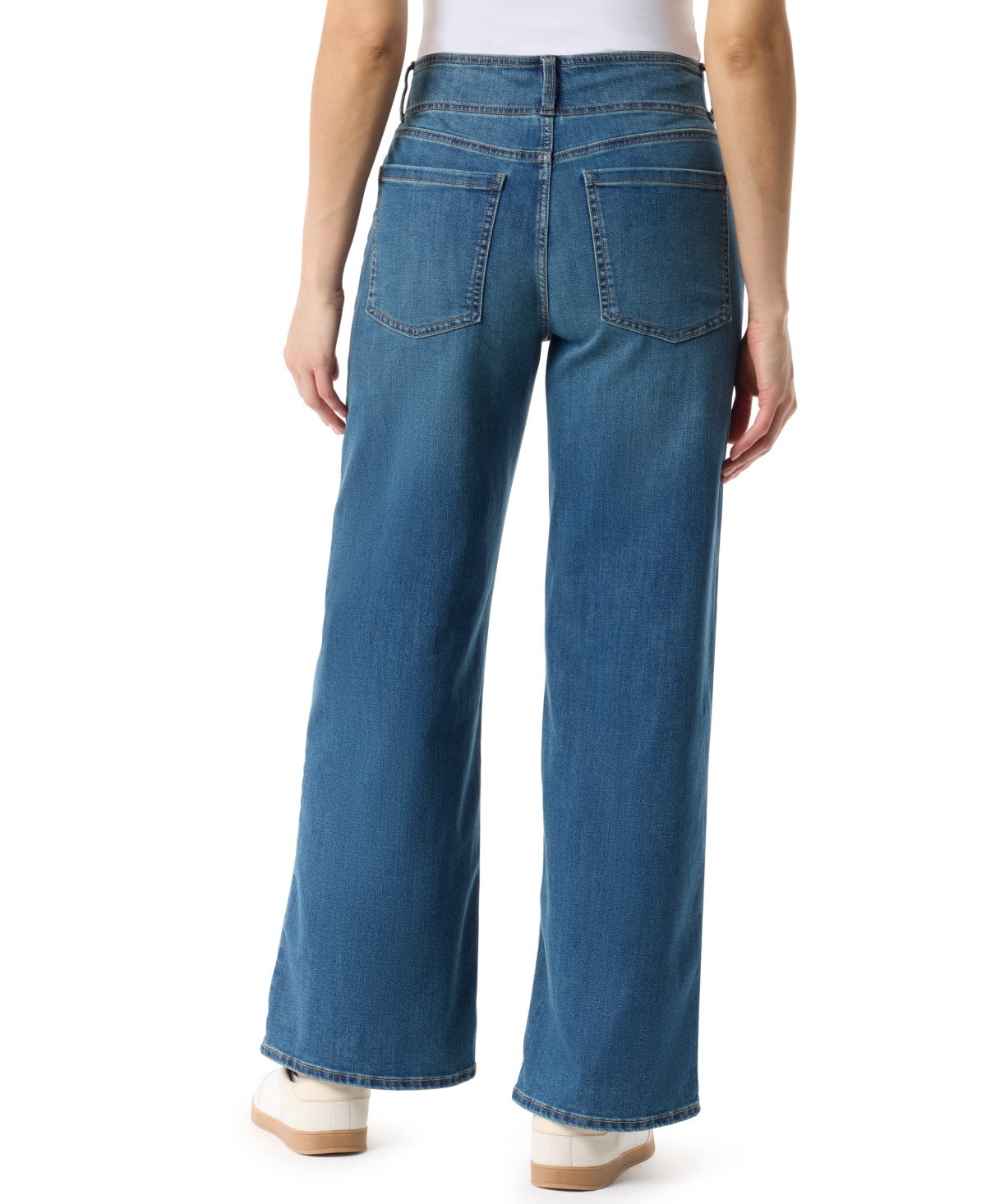 Gloria Vanderbilt Women's Relaxed Fit Wide-leg Jeans In Blue