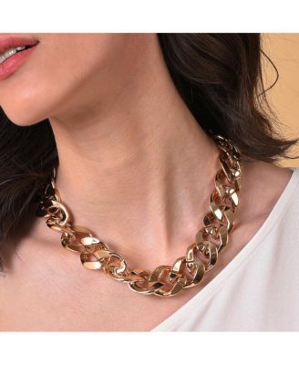 Block-Link Chain Necklace