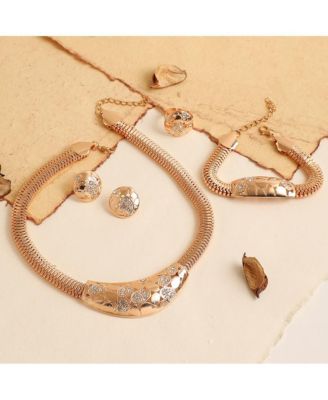 -Plated Stones Jewellery Set