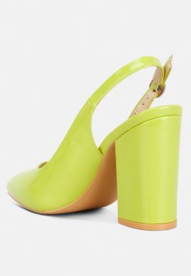 Womens Dalaney Slingback High Block Sandals