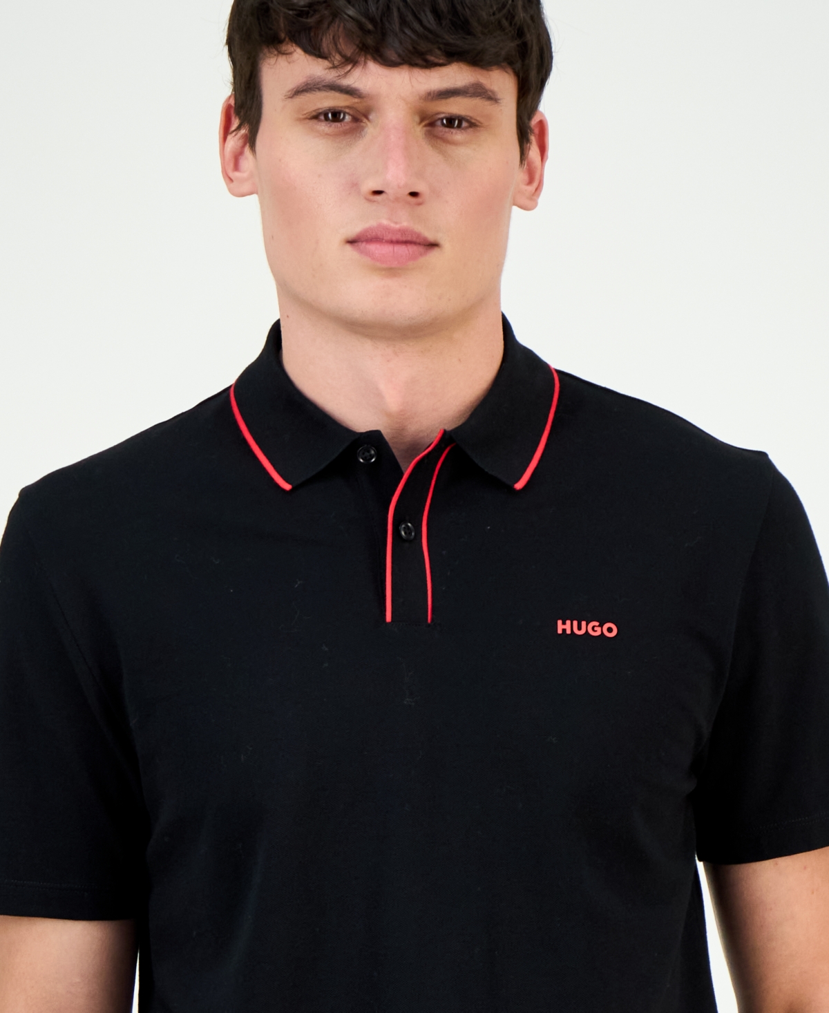 Hugo Boss Men's Dalombi Short Sleeve Button-Placket Polo Shirt
