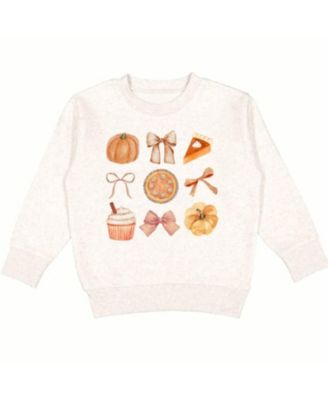 Baby Girls Thankful Cutie Thanksgiving Sweatshirt