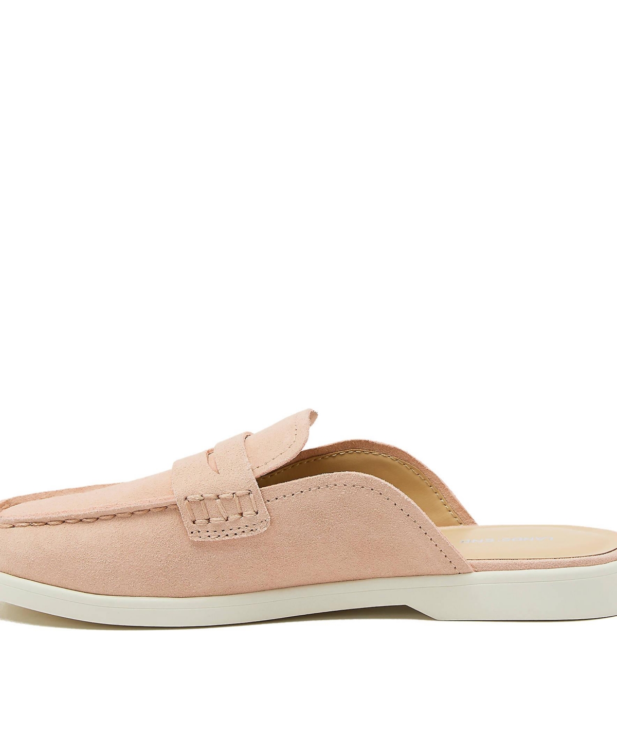 Lands' End Women's Comfort Slip On Suede Penny Loafer Mules