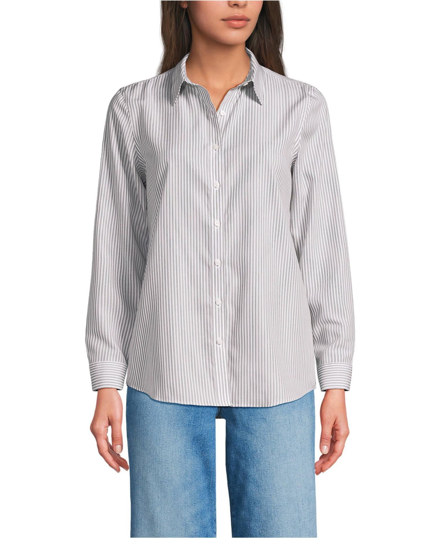 Women's No Iron Supima Cotton Long Sleeve Shirt