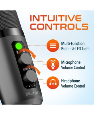 U3000 USB Microphone, Condenser Mic with RGB Lights (DRU3000)