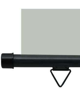 Balcony Side Awning Grey Steel 41.3 x 98.4 in Adjustable Armrests