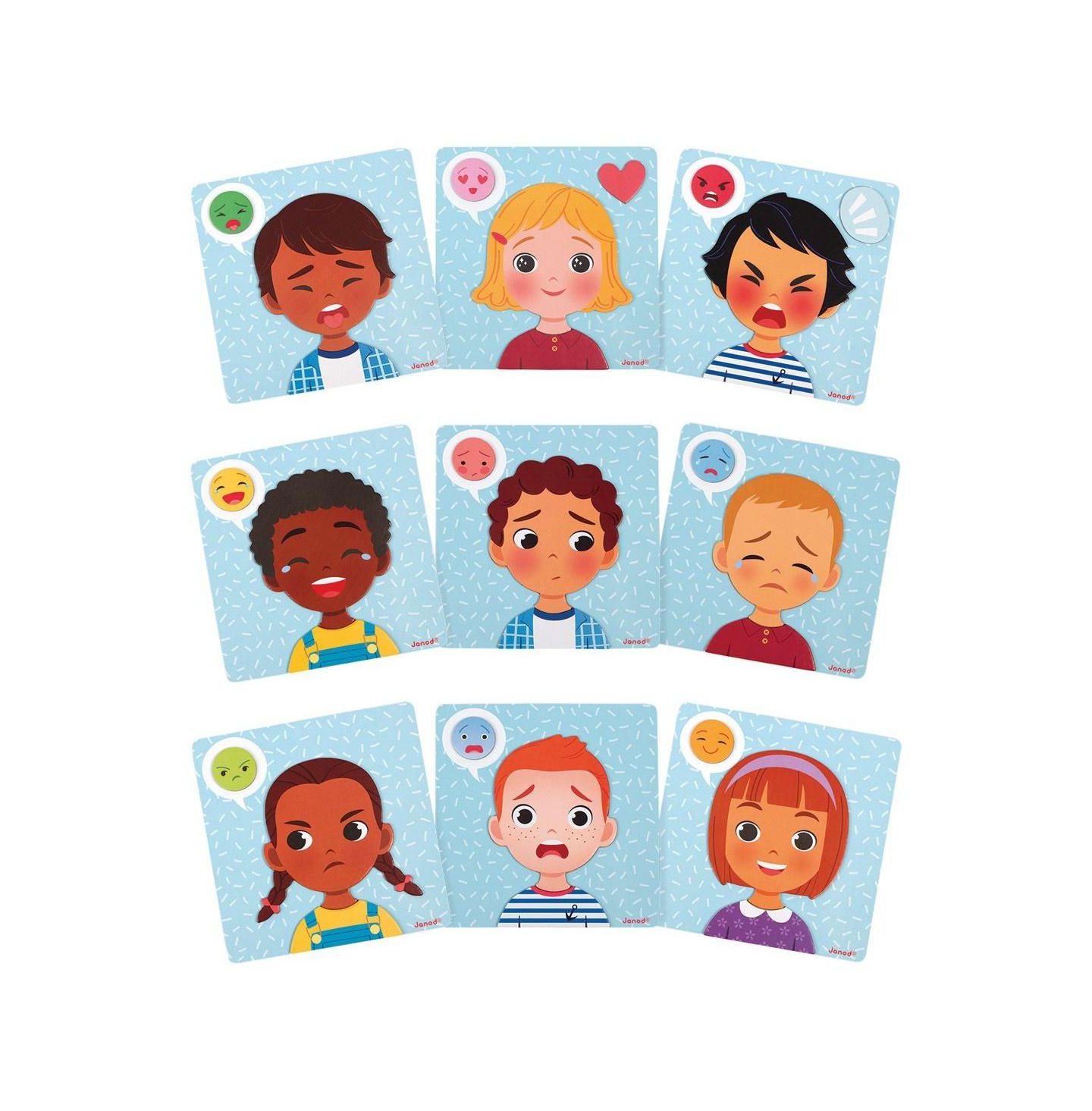 Детские игрушки Janod Magnetic Emotions Recognition Set, цвет: Разноцветный — фото 5