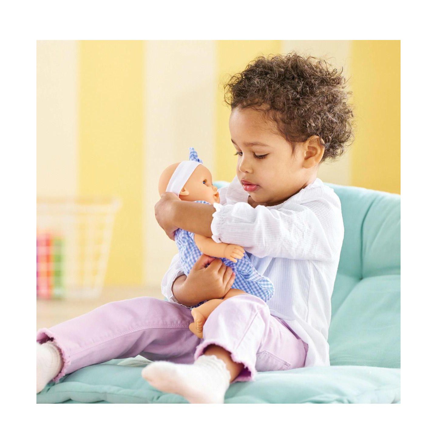 Детская кукла Corolle Milly 12" Soft-Bodied Baby Doll with Sleepy Eyes and Vanilla Scent, Ages 18 Months+, цвет: Синий — фото 5