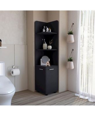 Freestanding Cabinet Kairatu , Bathroom, Black