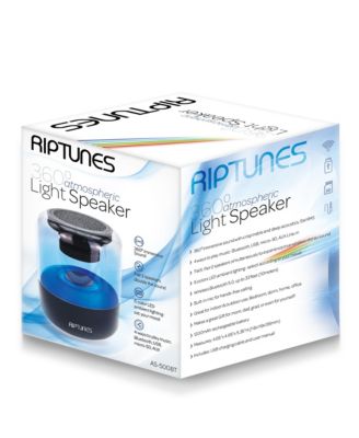 2-PACK 360&deg; Bluetooth Speaker, 6-Color LED Ambient Lights, USB/microSD/AUX Playback