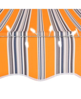 Retractable Awning Yellow and Blue