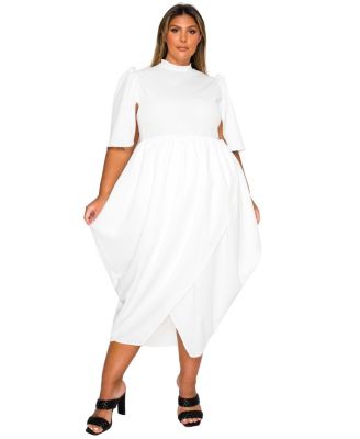 Plus Size Aesira Tulip Hem Pocket Dress