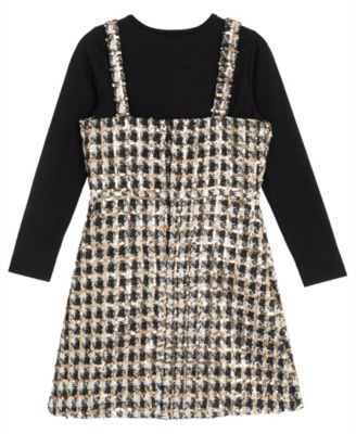 Girls' 7-16 Top and Jumper, 3-Piece Set