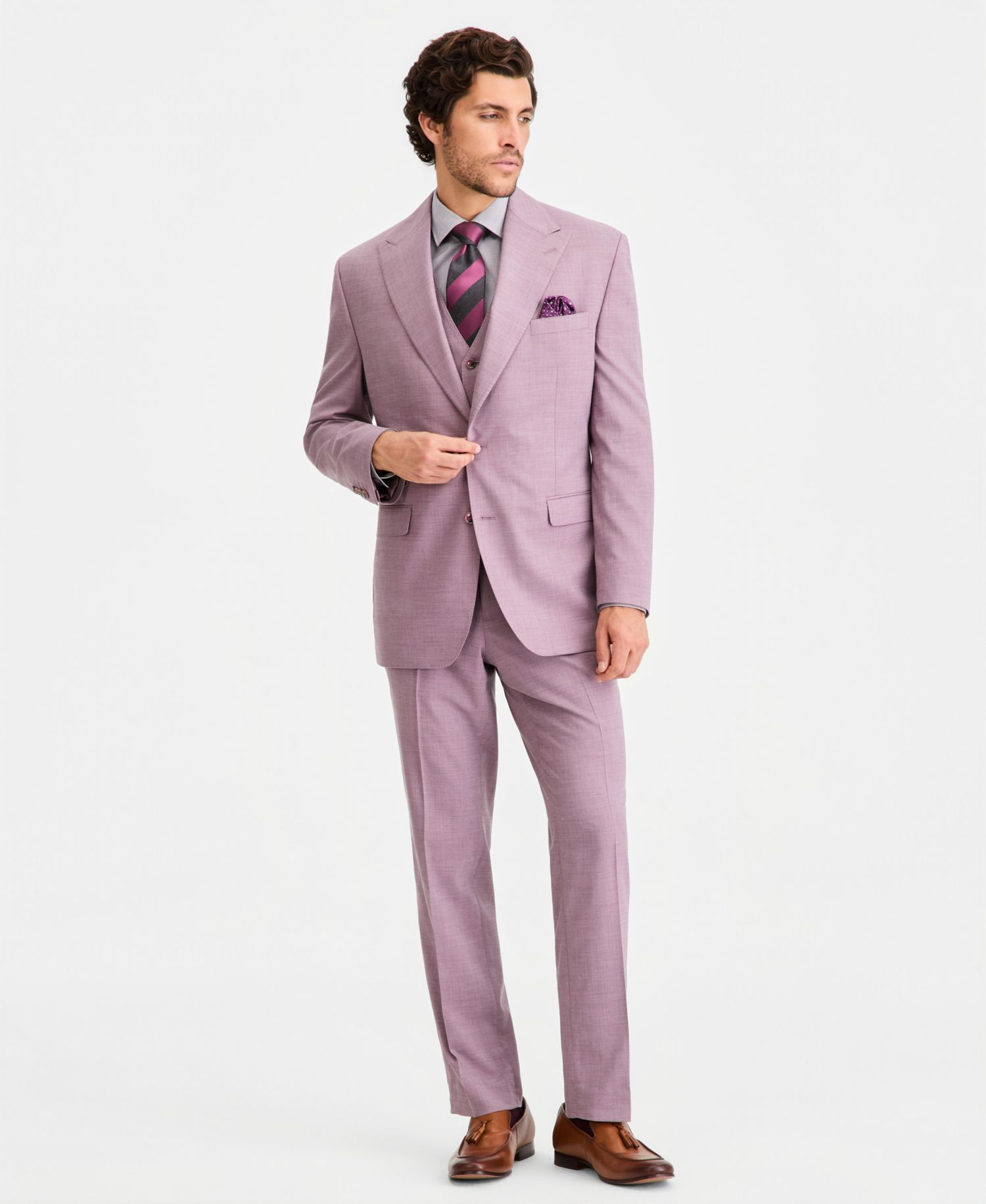 Men's Classic-Fit Suit Separate Pants