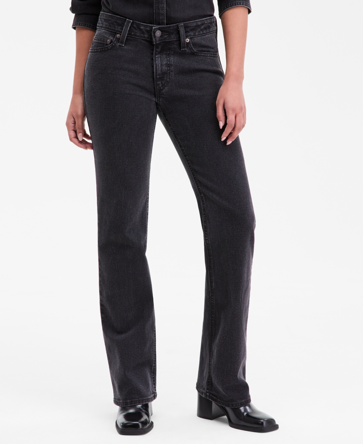 Levi's Women's Super-low Bootcut Jeans In Black
