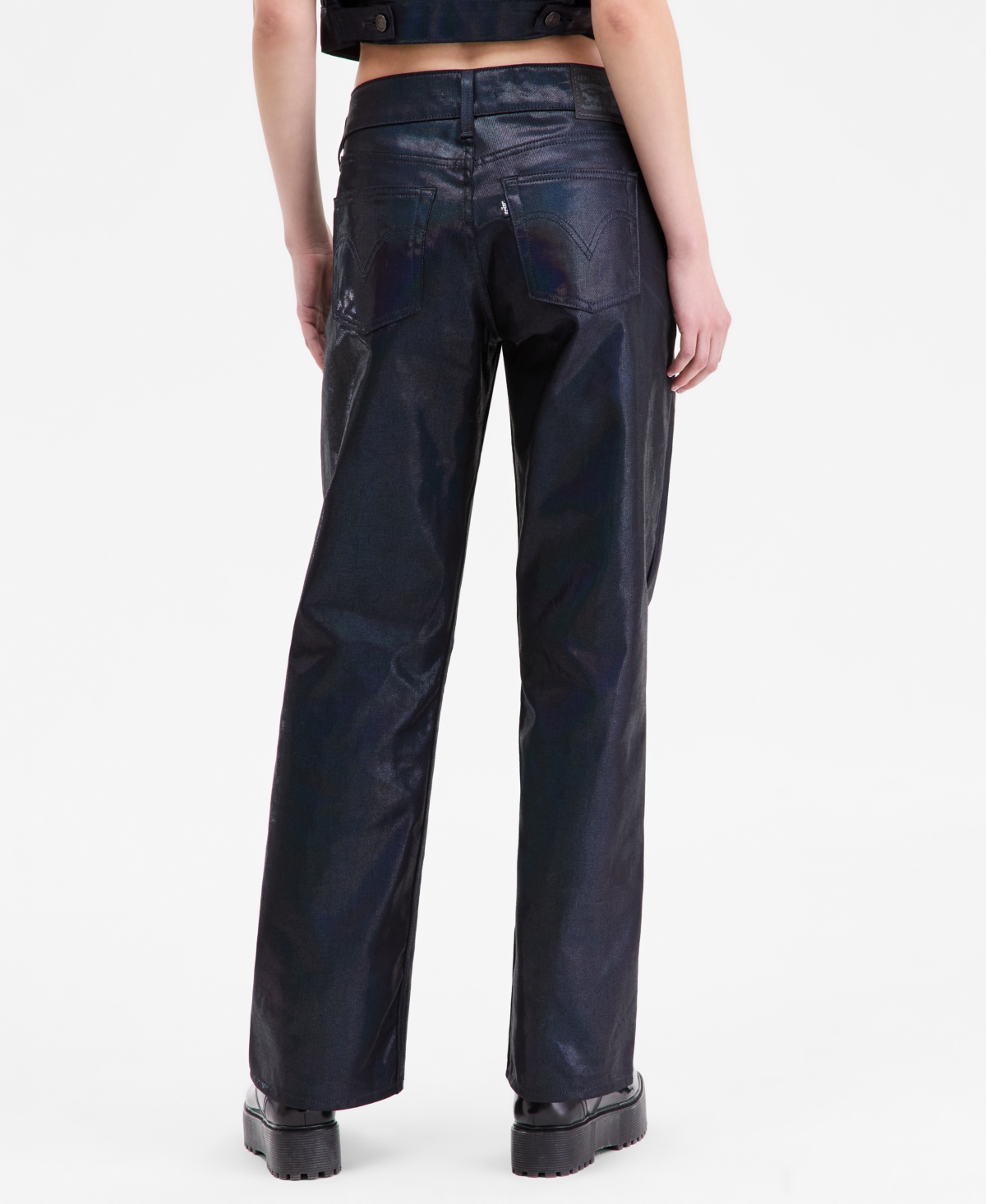 Levi's Women's Superlow Straight-leg Loose Jeans In Blue