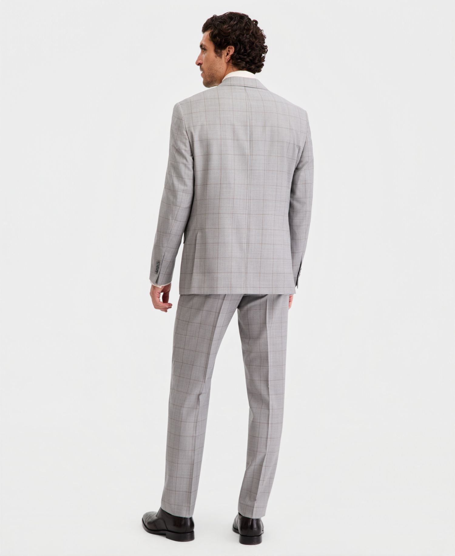 Men's Classic Fit Wool Blend Suit Separates Pant