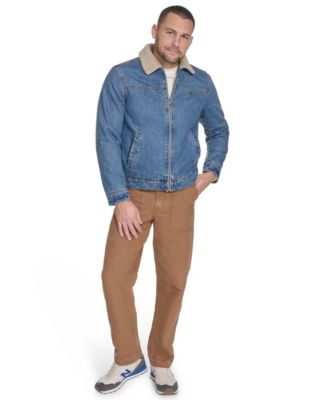 Men's Denim Western Sherpa Lined Collar Jacket