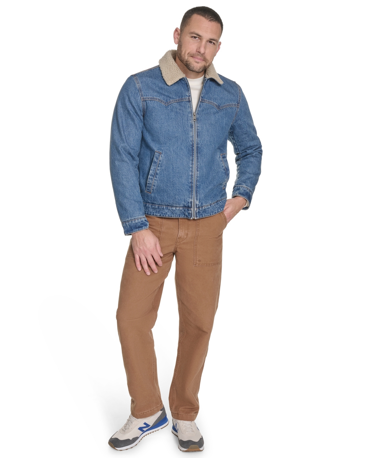 Levi's Men's Denim Western Sherpa Lined Collar Jacket