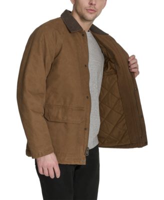 Men's Cotton Canvas with Corduroy Collar Barn Jacket 