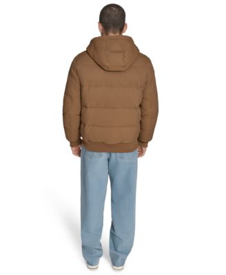 Men's Quilted Bomber with Hood Jacket