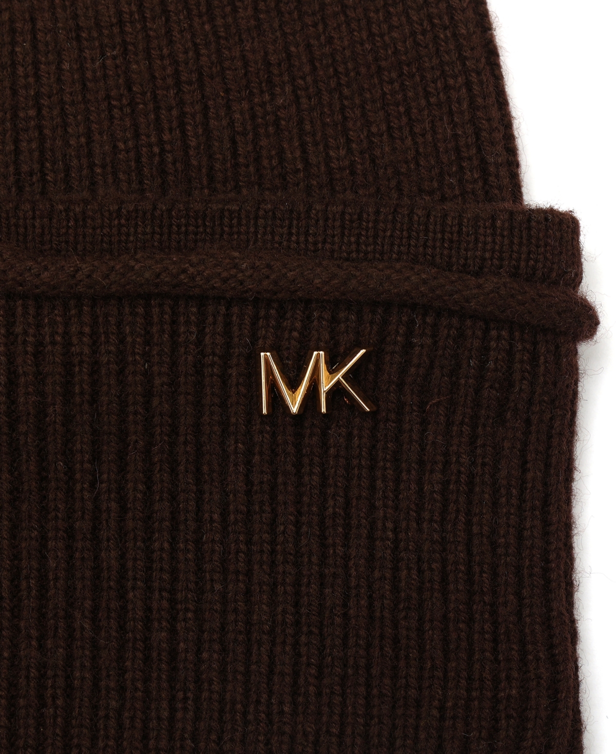 Michael Kors Women's Exposed Seam Cuff Beanie In Brown