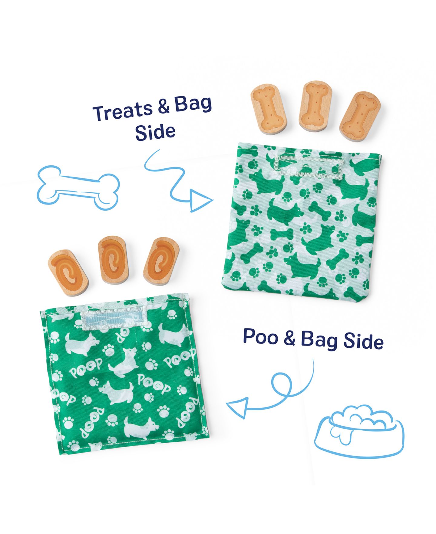 Детские игрушки Melissa and Doug Puppy Cause-and-Effect Pull Toy, 5-Piece Play Set, Ages 18 Months to 4 — фото 5