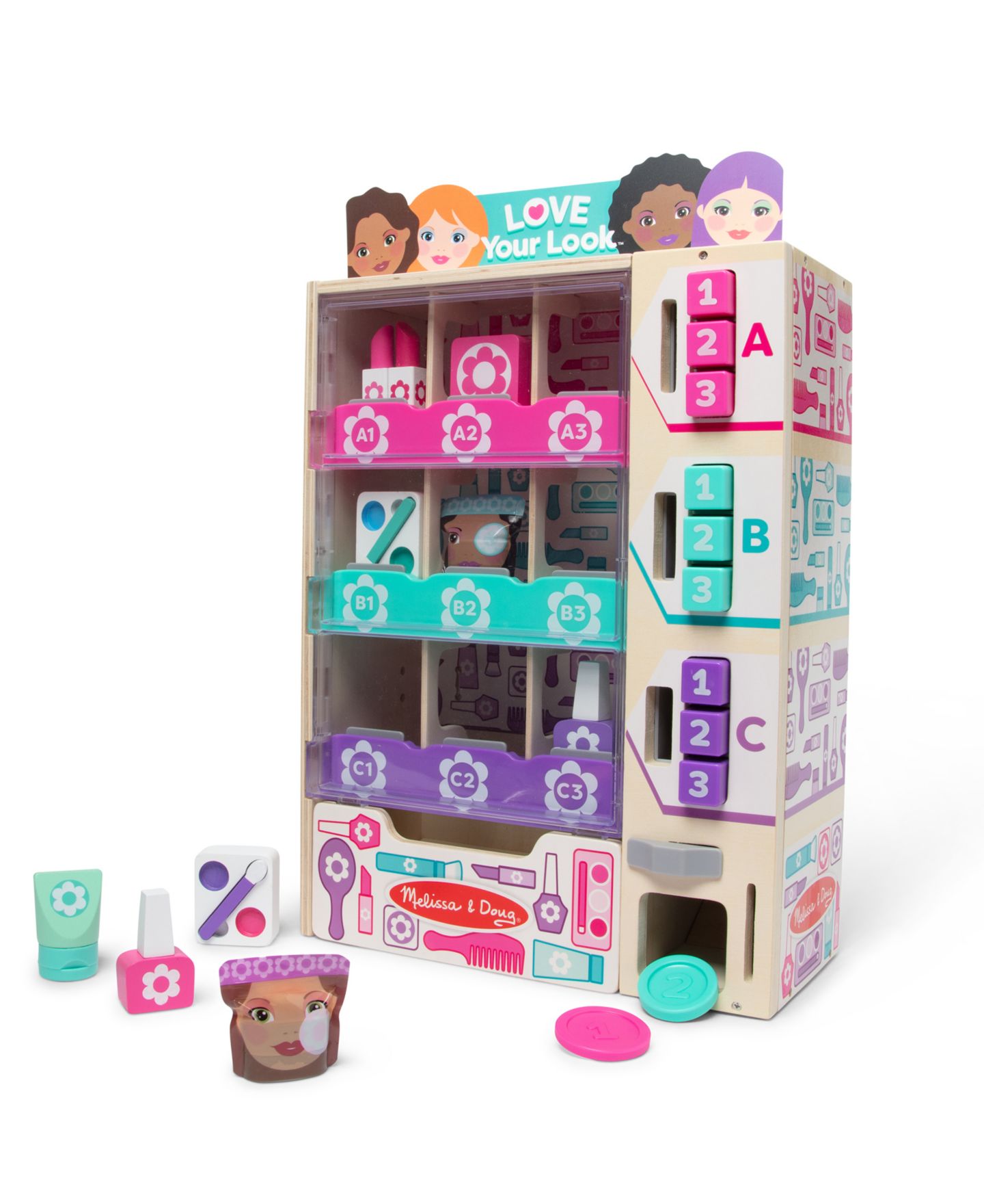Детские игрушки Melissa and Doug Sort, Stock, Select Beauty Kiosk 24-Piece Play Set, Ages 3+ — фото 2