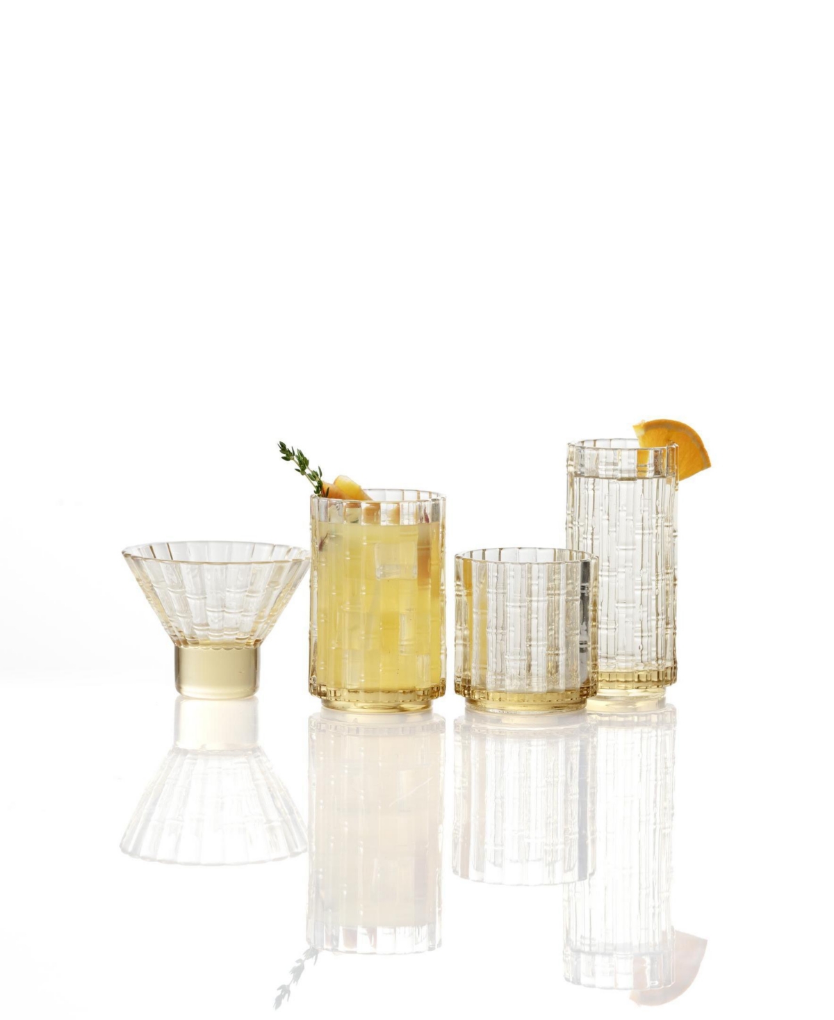Fortessa Mahalo Martini Glasses, Set Of 4 In Transparent