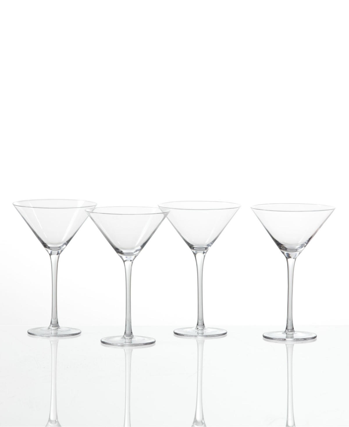 Fortessa Gala Martini Glasses, Set Of 4 In Transparent