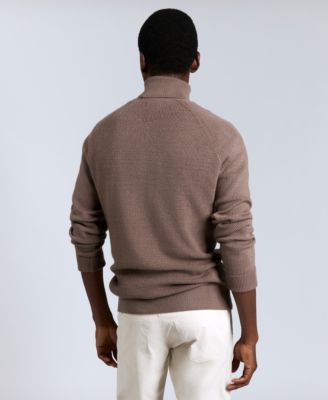 Men's Fold Over Turtleneck Sweater