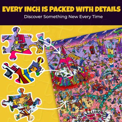 1000 Piece Puzzle for Adults with Hidden Secrets & Audio Story