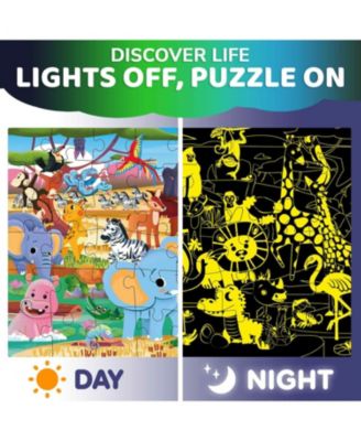 2x3 FT Glow in the Dark Floor Puzzle for Kids Ages 4-8