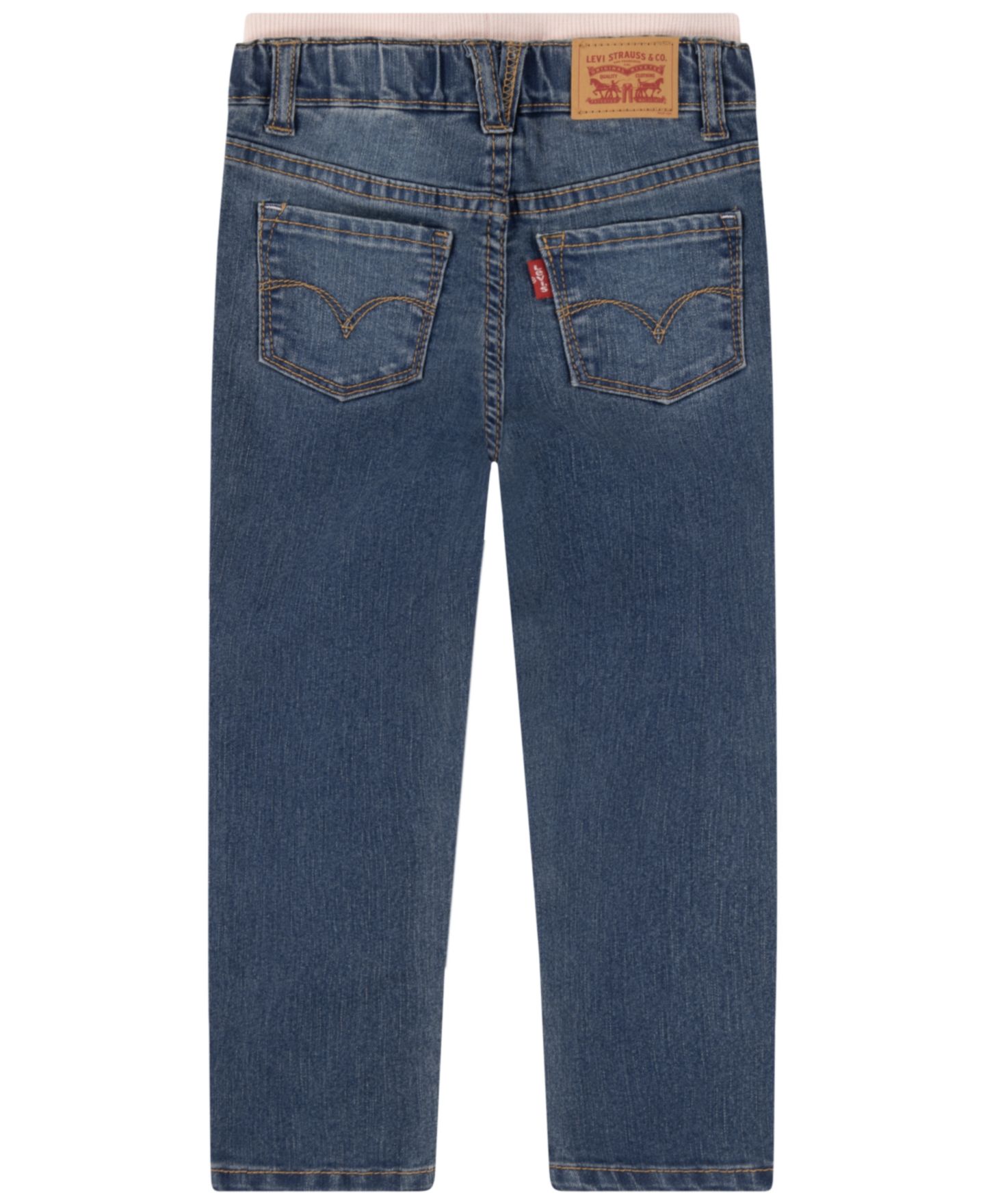 Джинсы Levi's Brandi Slim-Leg Jeans для девочек-малышей, цвет: Тёмный синий — фото 5