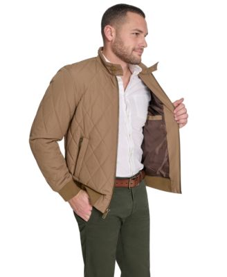 Men's Quilted Bomber Jacket