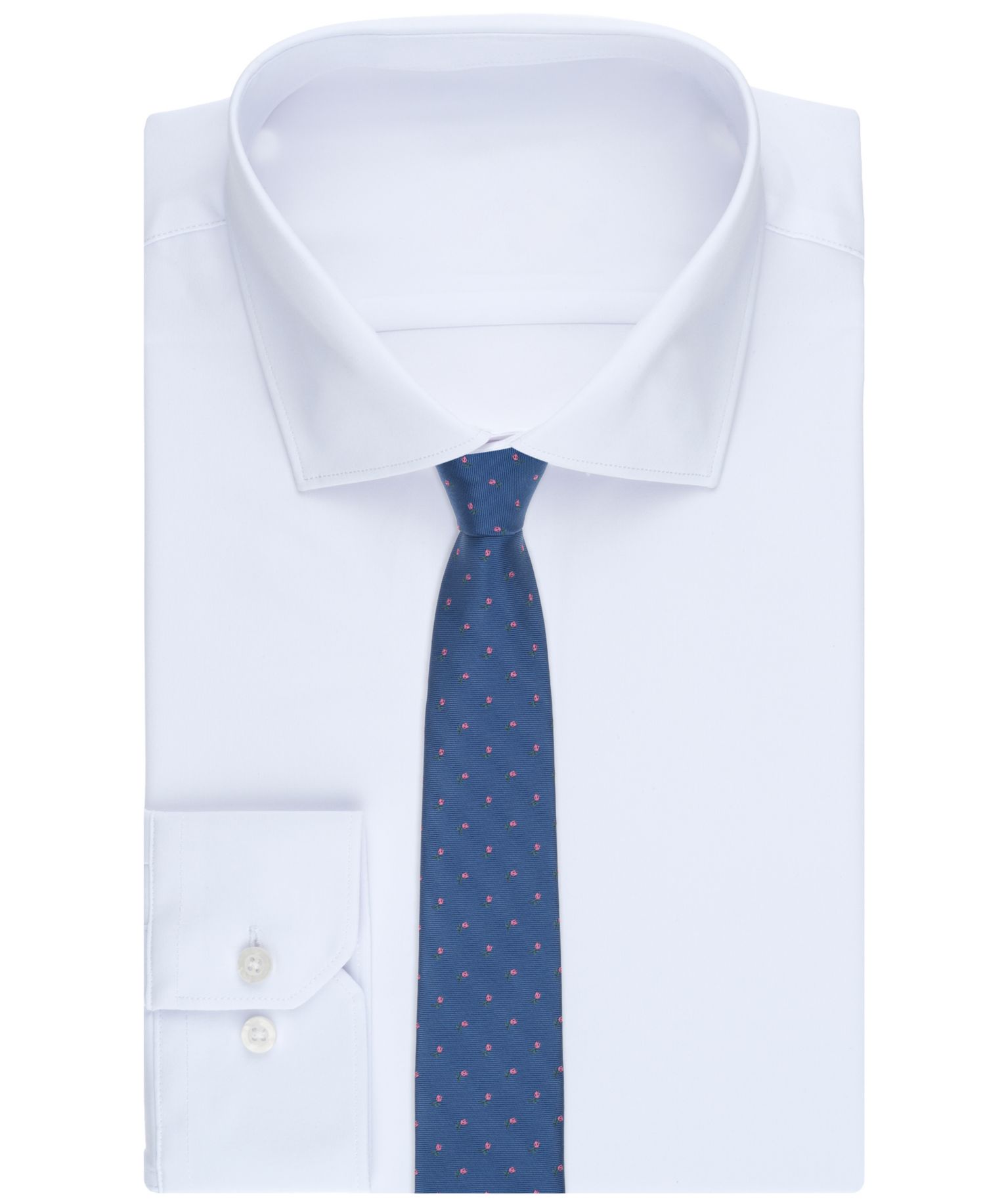 Men's Rose Charm Printed Tie