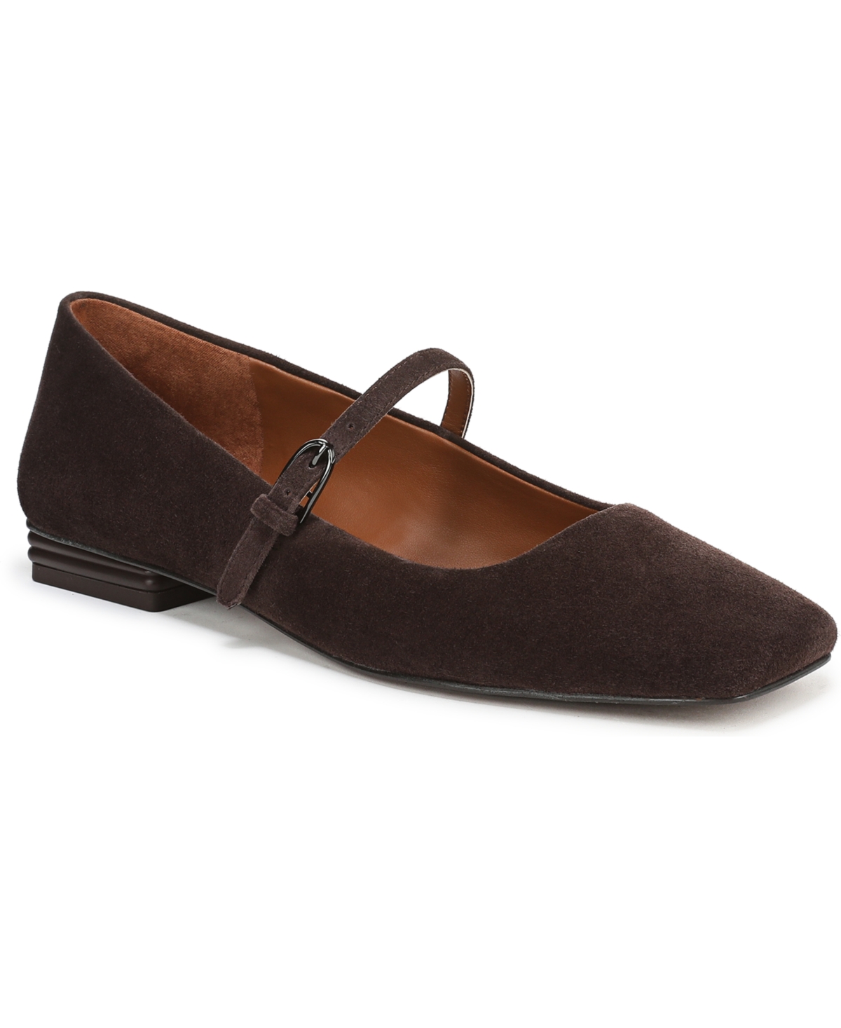 Franco Sarto Women's Tinsley Square Toe Mary Jane Flats In Brown