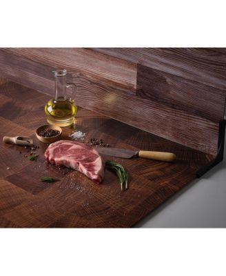 Duo Board - 24x24" Double Sided Surface Board, Aged Cutting Board/Butchers Board