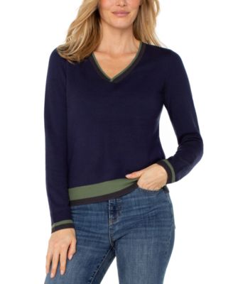 Liverpool Los Angeles - Women's Long Sleeve Colorblock Sweater