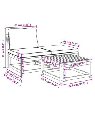 Garden Lounge Set Cream white