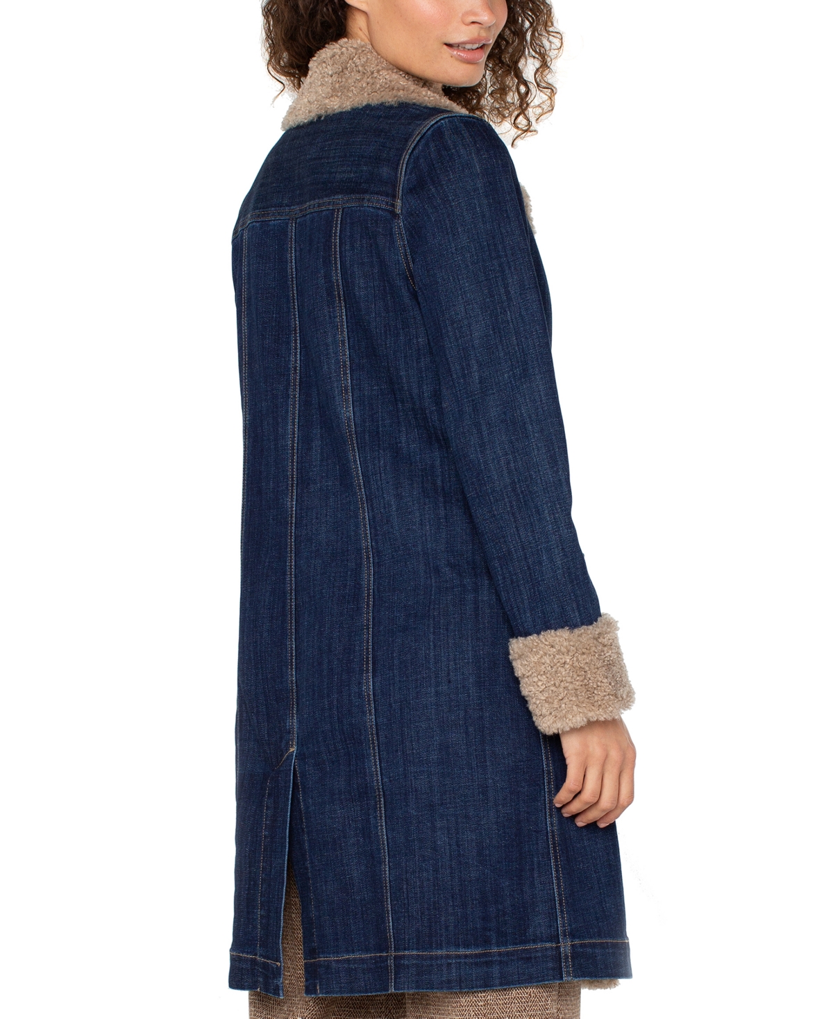 Liverpool Los Angeles Women's Sherpa Trim Notch Collar Jacket